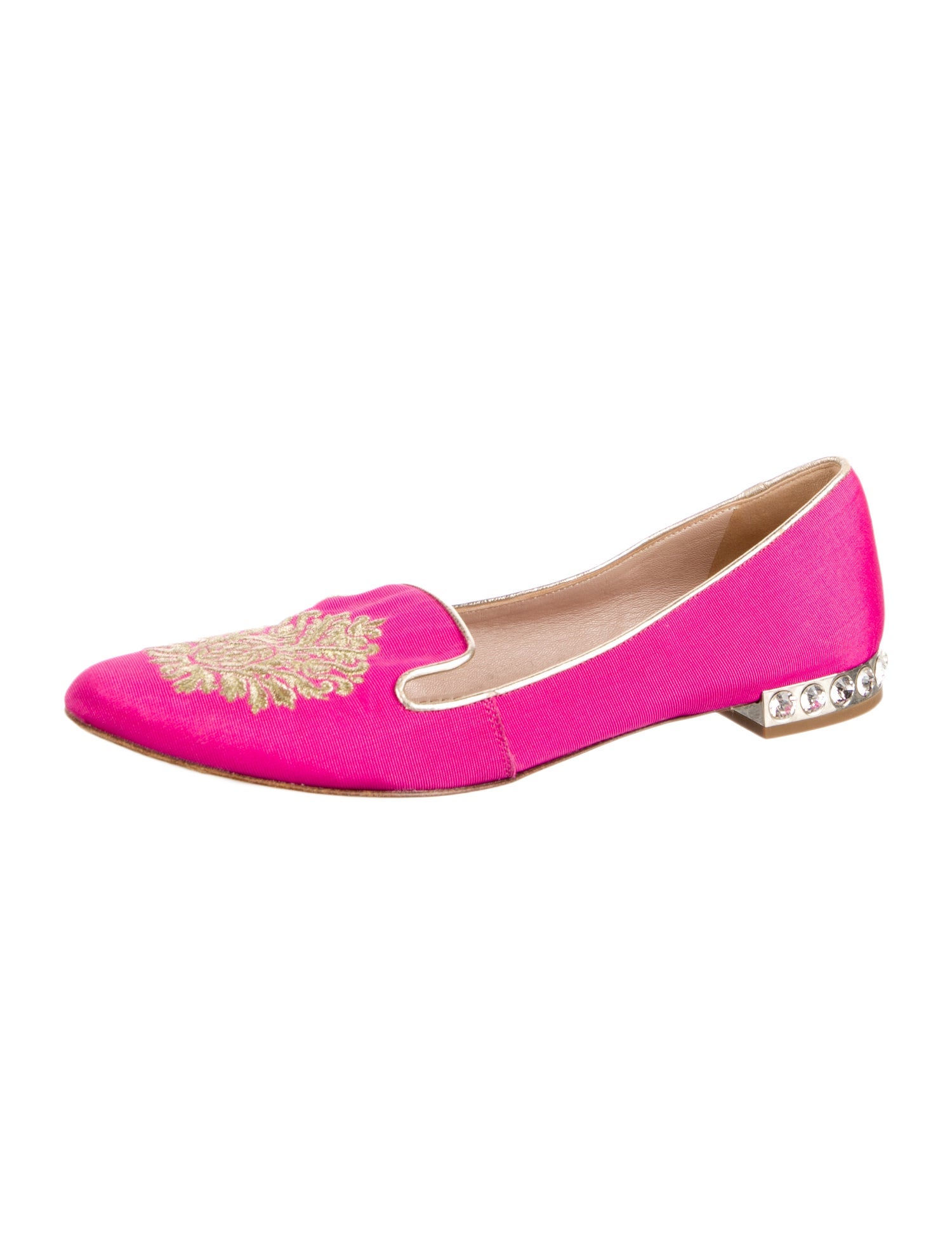 Miu Miu Crystal Embellishments Ballet Flats
