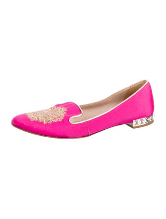 Miu Miu Crystal Embellishments Ballet Flats