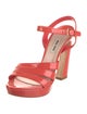 Miu Miu Patent Leather Sandals