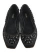 Miu Miu Satin Studded Accents Flats