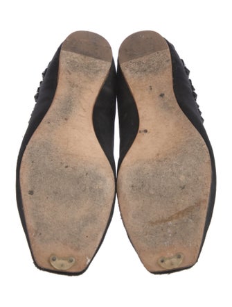 Miu Miu Satin Studded Accents Flats