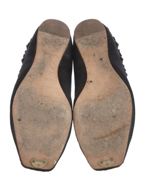Miu Miu Satin Studded Accents Flats