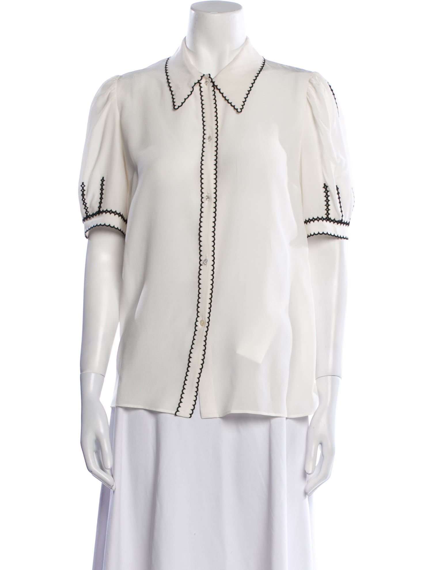 Miu Miu 2020 Silk Button-Up Top