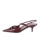 Miu Miu Patent Leather Slingback Pumps