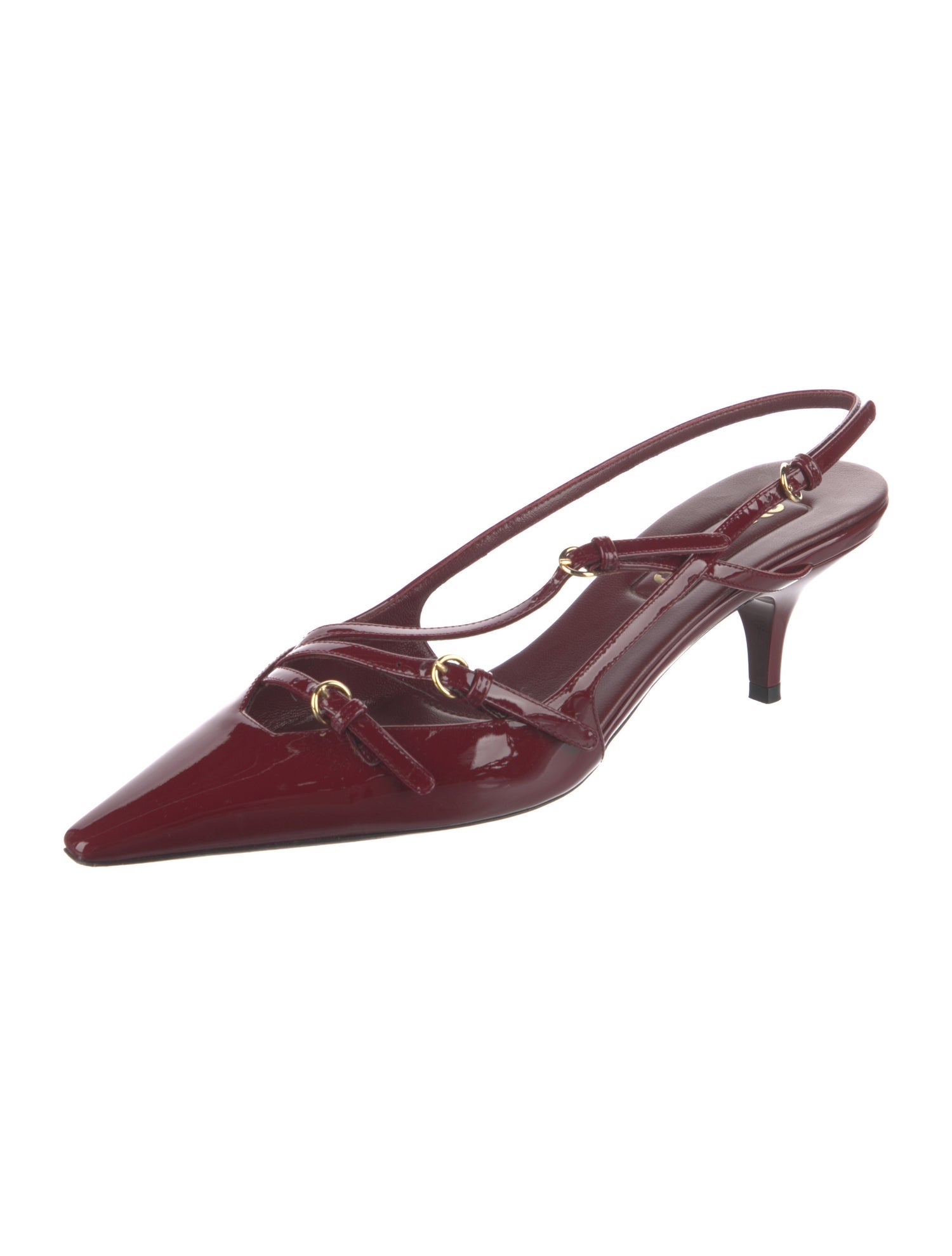 Miu Miu Patent Leather Slingback Pumps