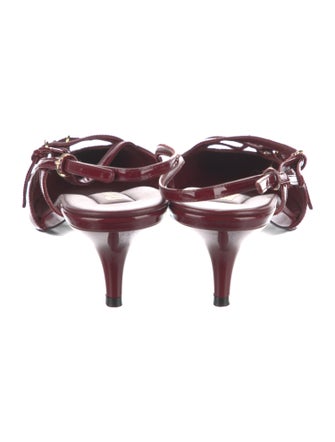 Miu Miu Patent Leather Slingback Pumps