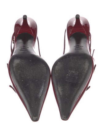 Miu Miu Patent Leather Slingback Pumps