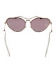 Miu Miu Cat-Eye Mirrored Sunglasses