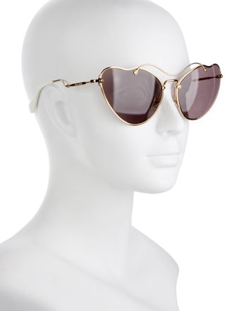 Miu Miu Cat-Eye Mirrored Sunglasses