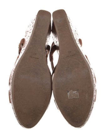 Miu Miu Leather Slingback Sandals