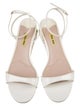 Miu Miu Patent Leather Crystal Embellishments Sandals
