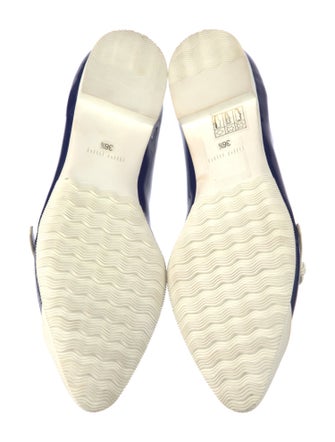 Miu Miu Patent Leather Colorblock Pattern Mary Jane Flats