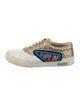 Miu Miu Glitter Colorblock Pattern Sneakers