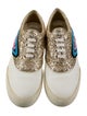 Miu Miu Glitter Colorblock Pattern Sneakers
