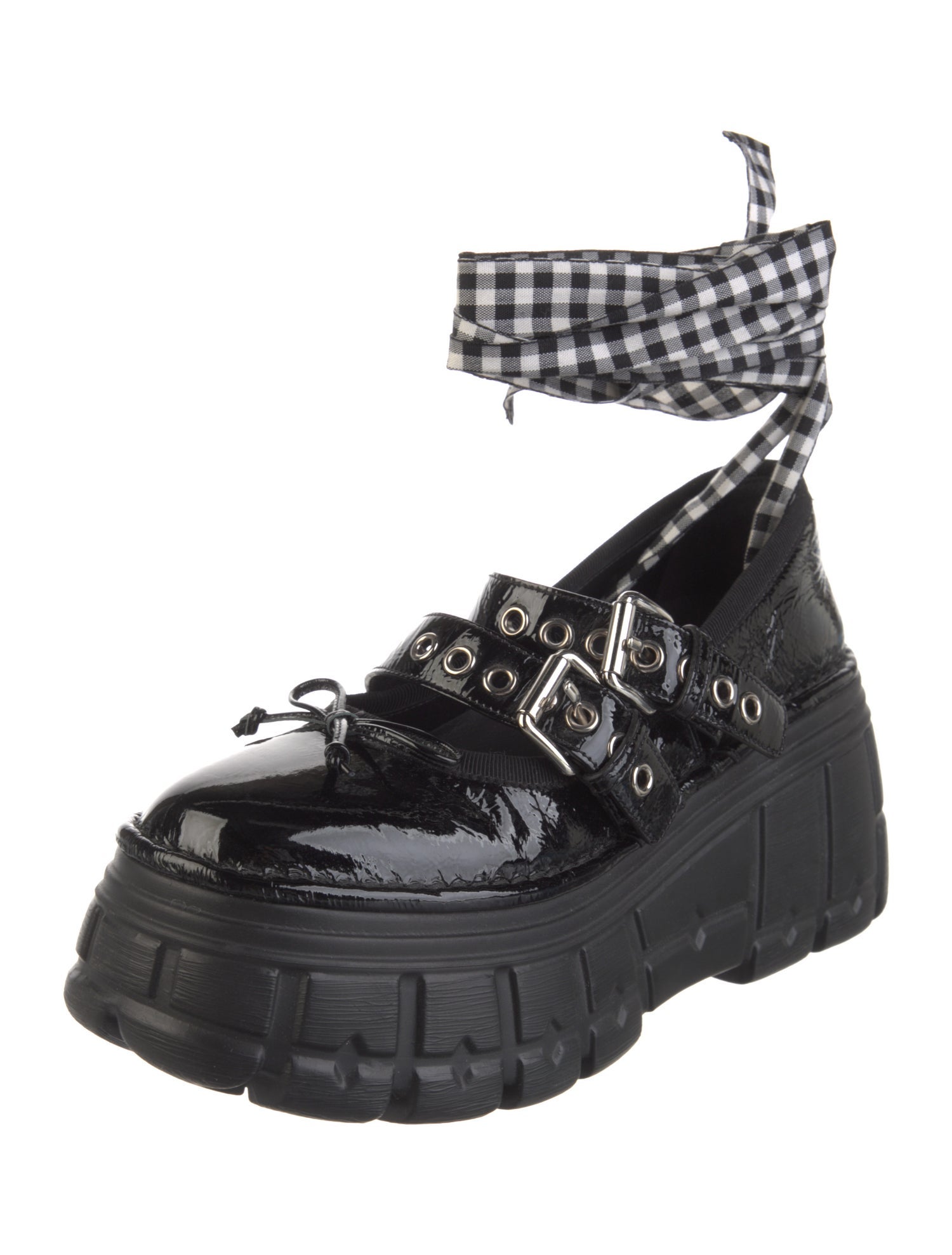 Miu Miu Patent Leather Mary Jane Flats