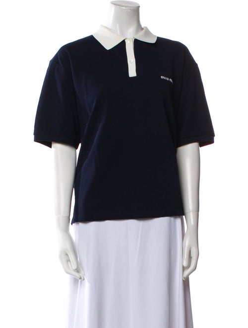 Miu Miu 2025 V-Neck Polo