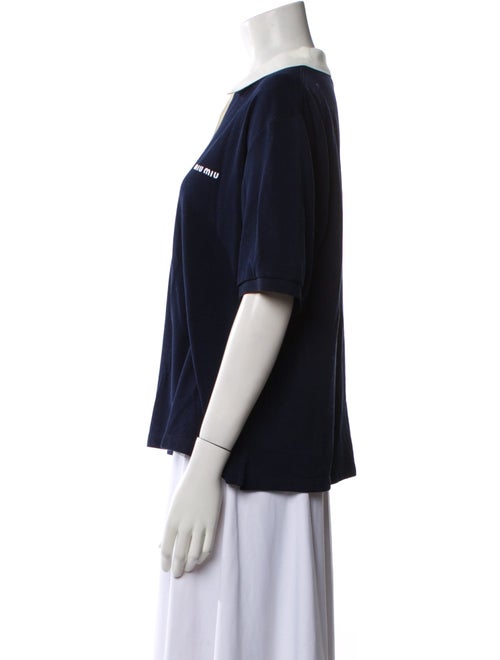 Miu Miu 2025 V-Neck Polo