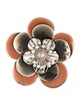 Miu Miu Crystal & Enamel Flower Pin Brooch