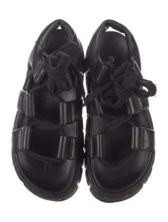 Miu Miu Leather Gladiator Sandals