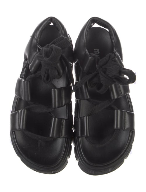 Miu Miu Leather Gladiator Sandals