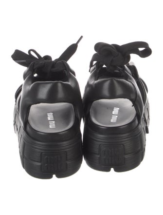 Miu Miu Leather Gladiator Sandals