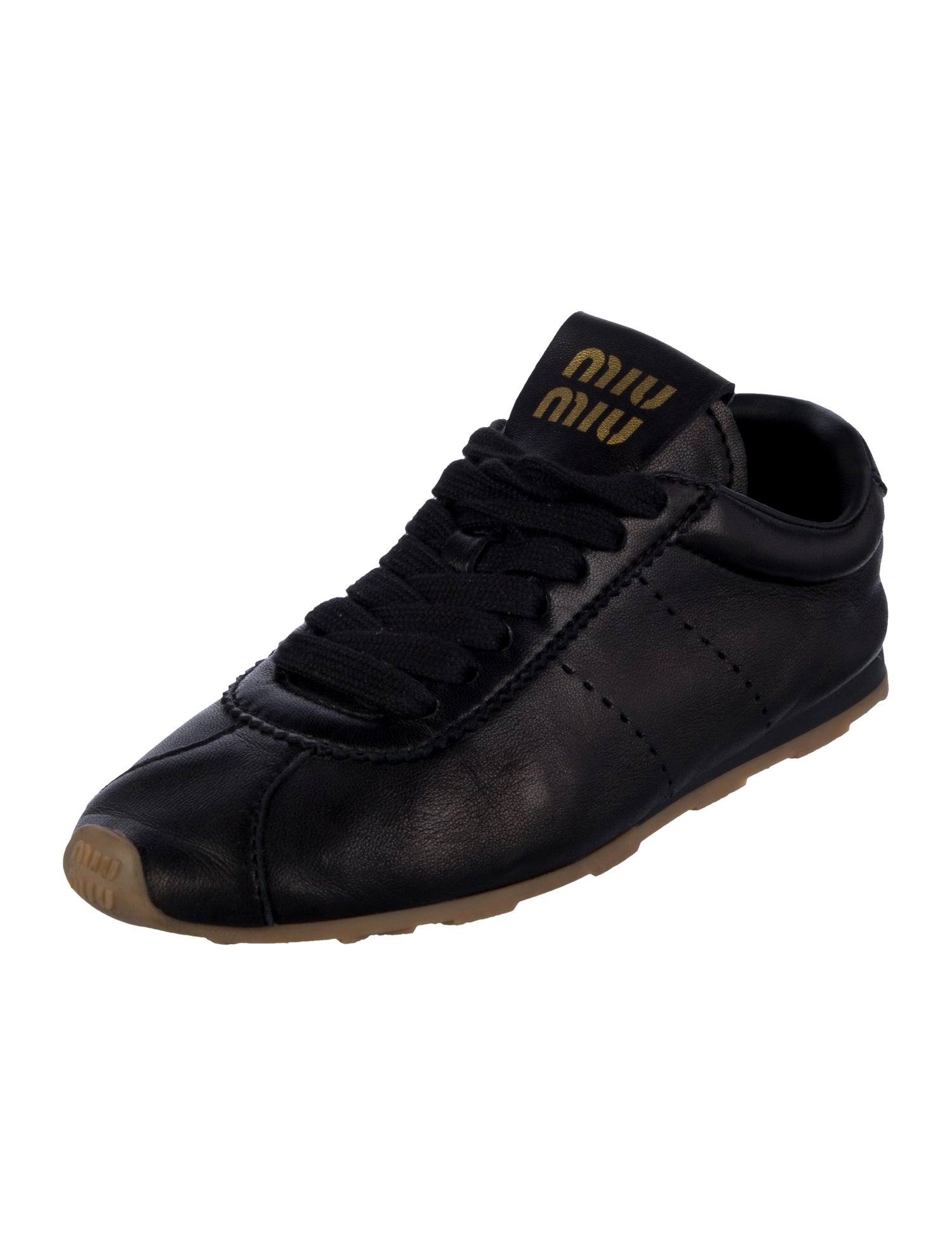 Miu Miu Leather Sneakers