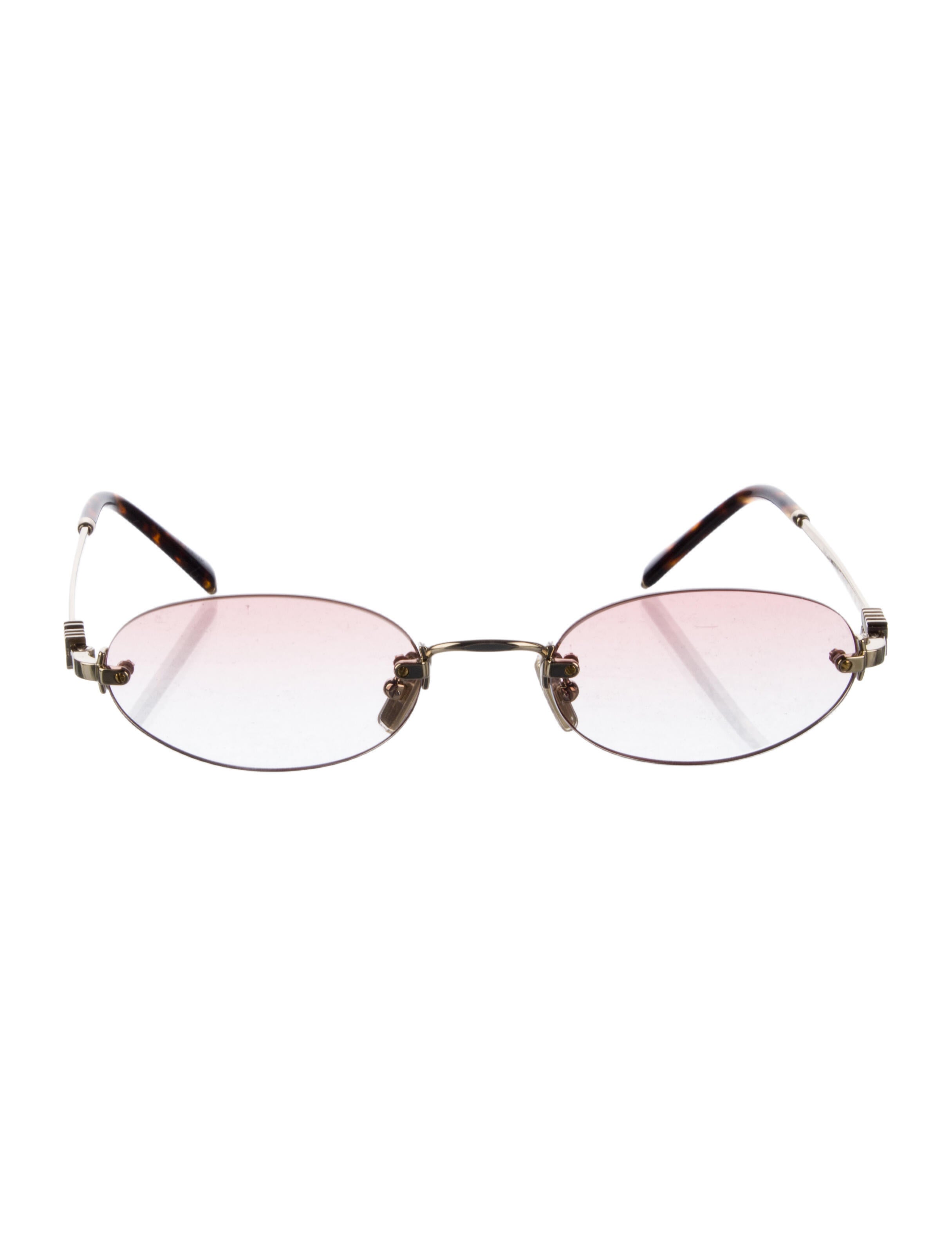 Miu Miu Round Gradient Sunglasses