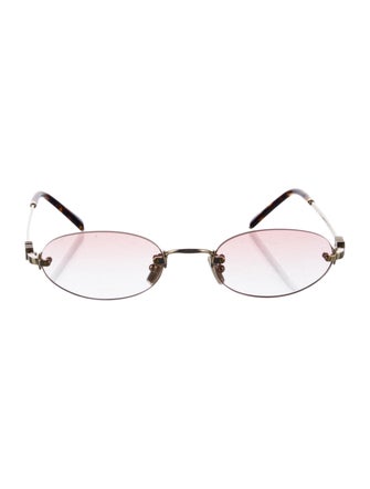 Miu Miu Round Gradient Sunglasses