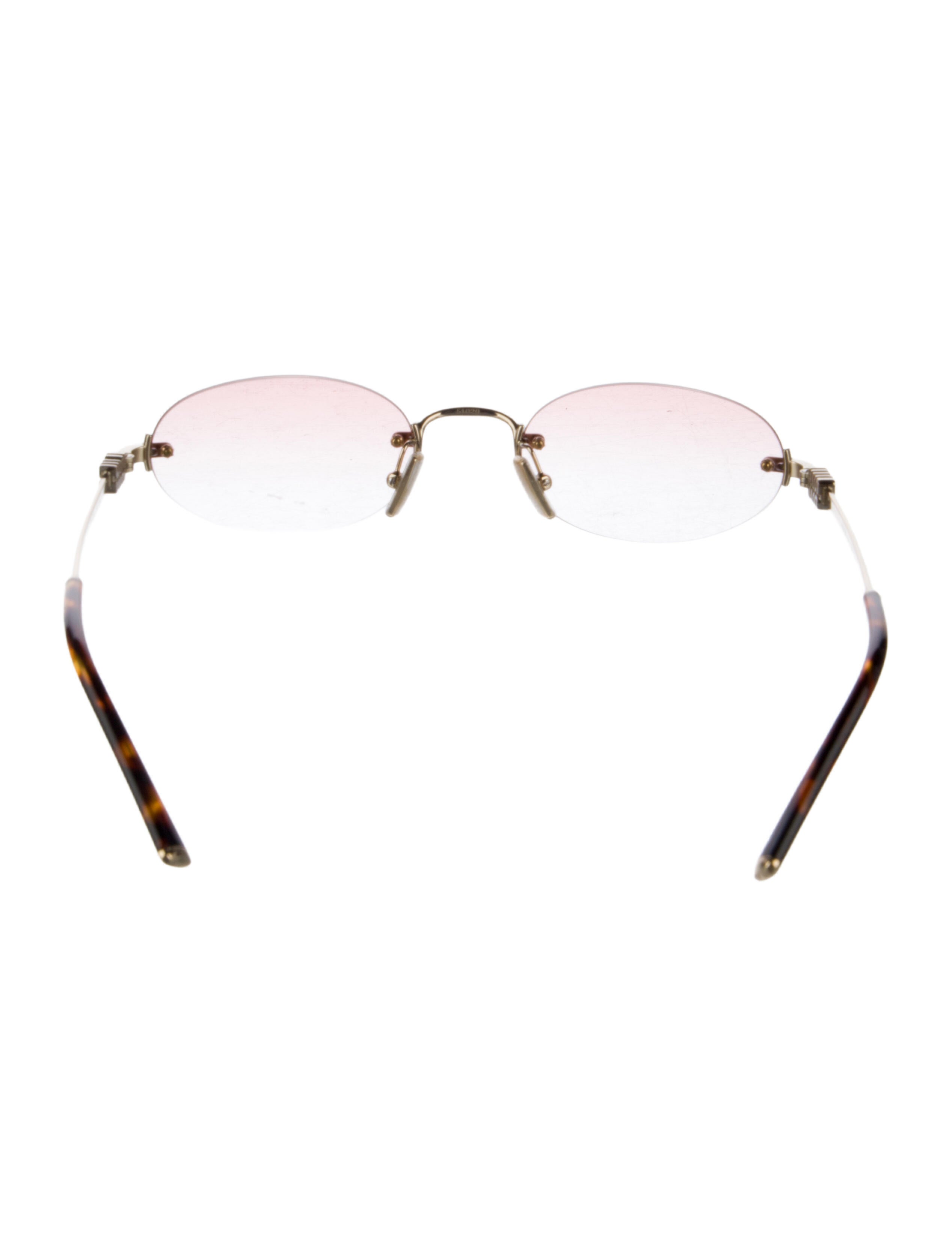 Miu Miu Round Gradient Sunglasses