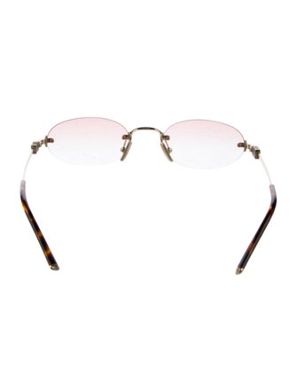 Miu Miu Round Gradient Sunglasses