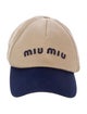 Miu Miu Embroidered Logo Baseball Hat