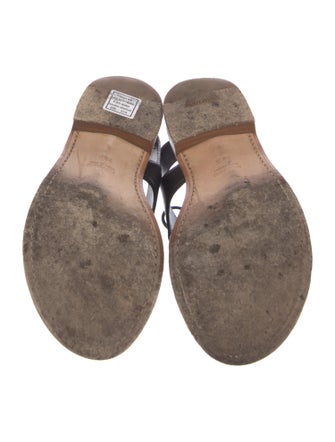 Miu Miu Leather Slingback Sandals