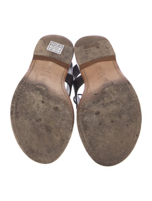 Miu Miu Leather Slingback Sandals