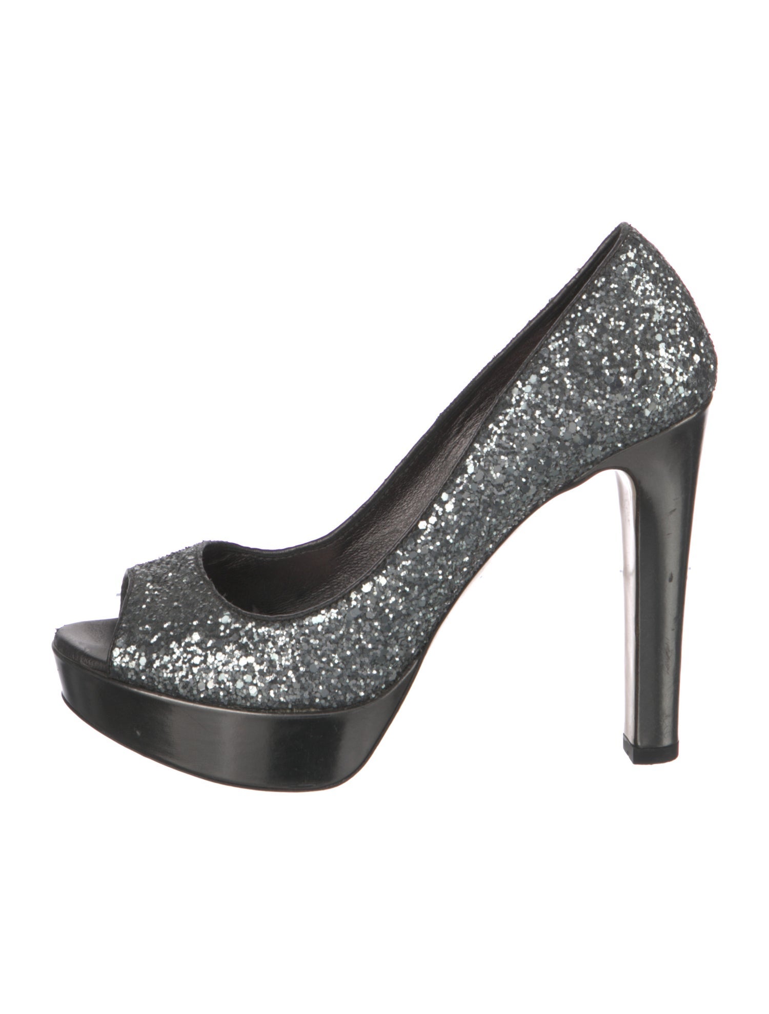 Miu Miu Glitter Glitter Accents Pumps