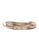 Miu Miu Leather Bow Accents Ballet Flats
