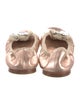 Miu Miu Leather Bow Accents Ballet Flats