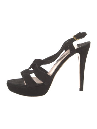 Miu Miu Suede Slingback Sandals