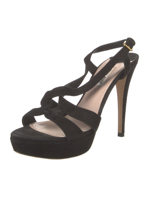 Miu Miu Suede Slingback Sandals