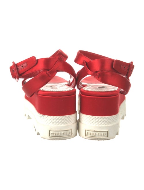 Miu Miu Satin Colorblock Pattern Mules