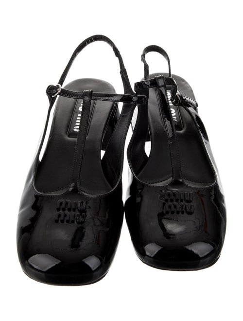 Miu Miu Patent Leather T-Strap Pumps