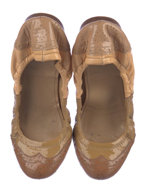 Miu Miu Patent Leather Printed Ballet Flats