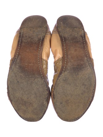 Miu Miu Patent Leather Printed Ballet Flats