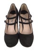 Miu Miu Suede Glitter Accents Pumps