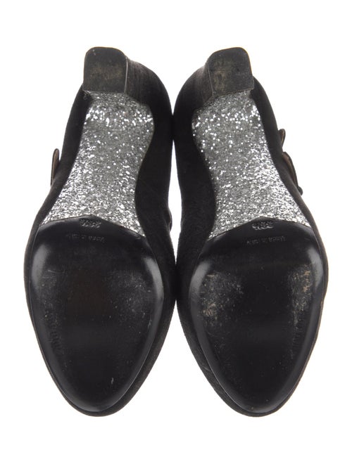 Miu Miu Suede Glitter Accents Pumps
