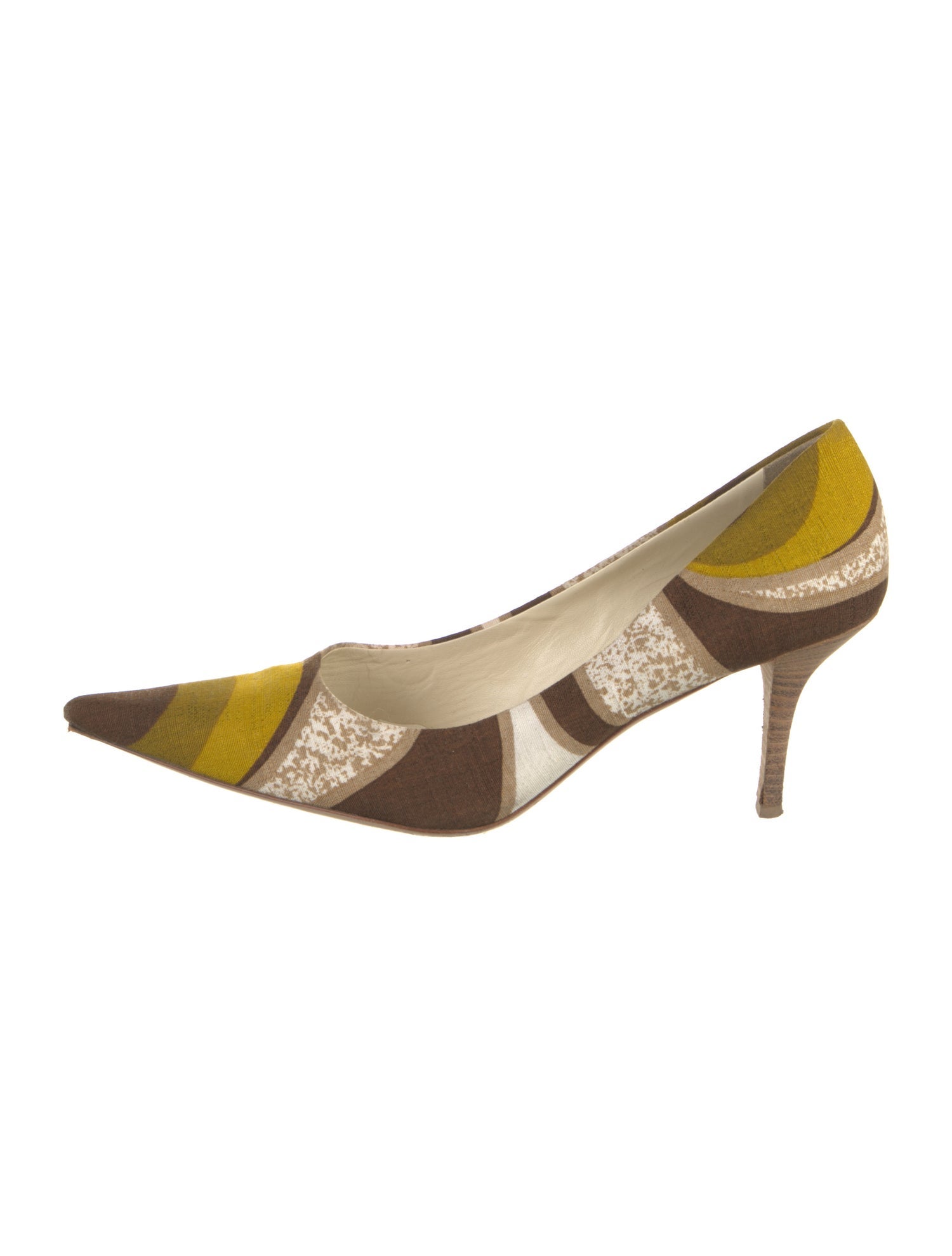 Miu Miu Printed Slingback Pumps