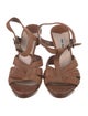 Miu Miu Leather T-Strap Sandals