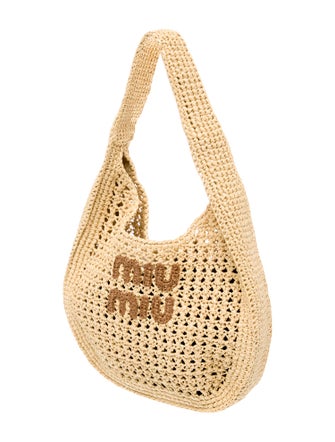 Miu Miu Raffia Hobo