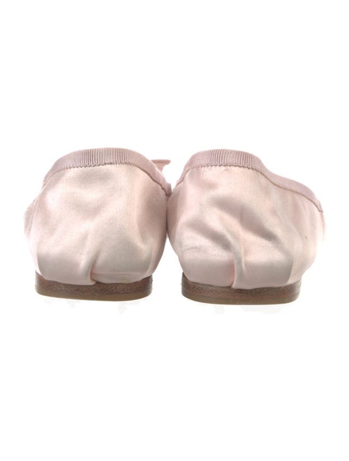 Miu Miu Satin Grosgrain Trim Mary Jane Flats