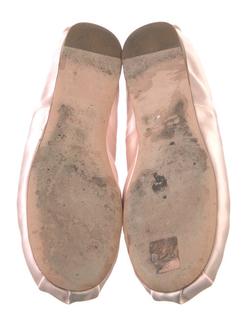 Miu Miu Satin Grosgrain Trim Mary Jane Flats