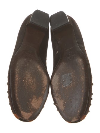 Miu Miu Suede Printed Ballet Flats